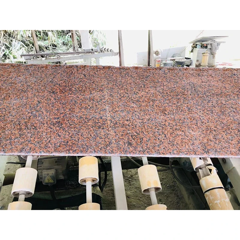 Polished Guangxi Red Color Natural Granite Stone Floor Tiles Big Slab Maple Granite