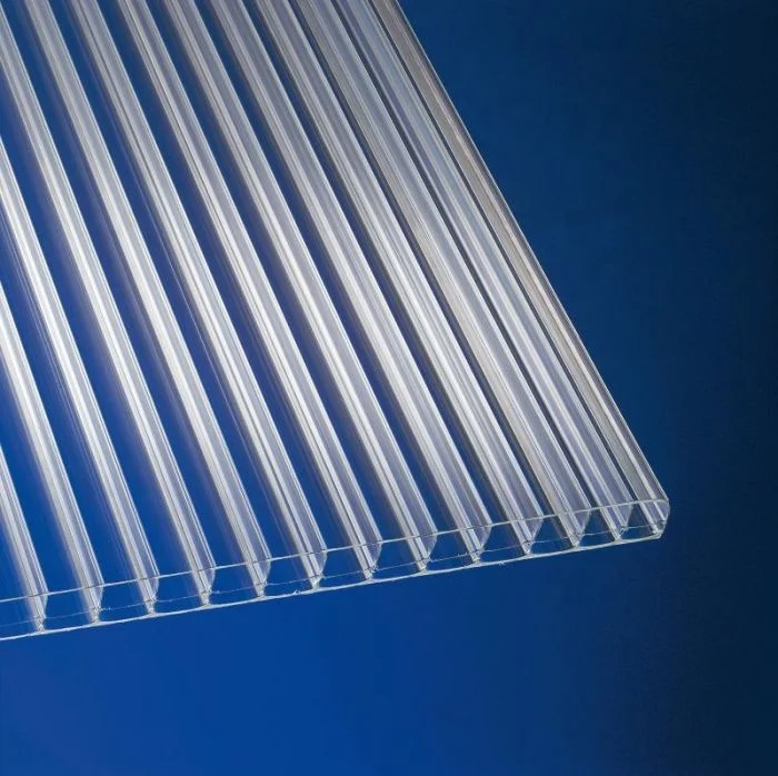 6mm 8mm 10mm UV extruded clear cellular hollow panel polycarbonate sheets for greenhouse roof