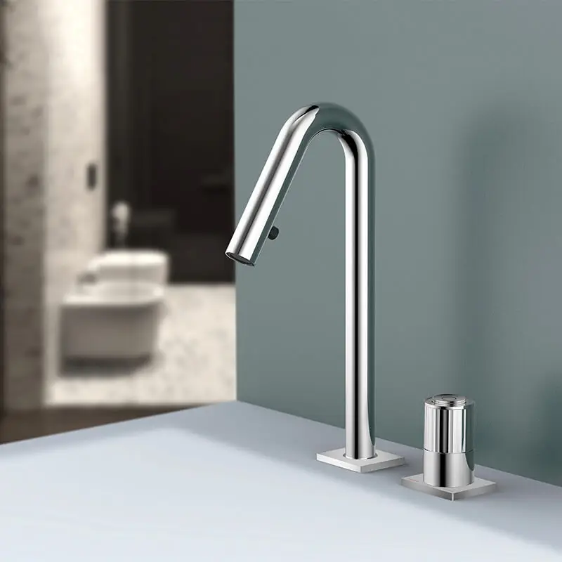 Cheap price brushed gold bathroom faucet Solid Brass Custom Modern Basin Mixers