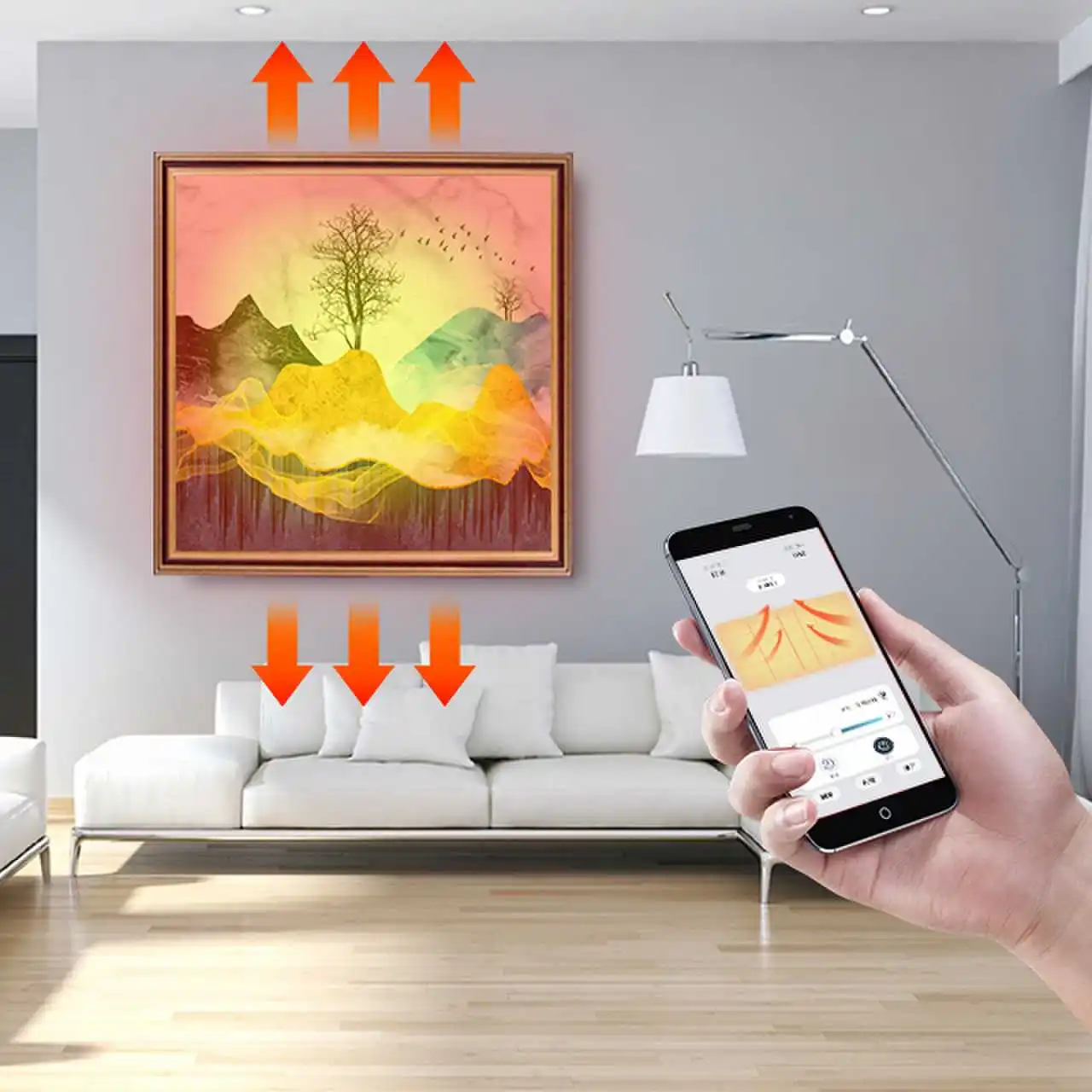 Cerawarm PTC Electric Heating Elements Far Infrared Heating Panel Graphene Carbon Heating Plate Wall For Living Room