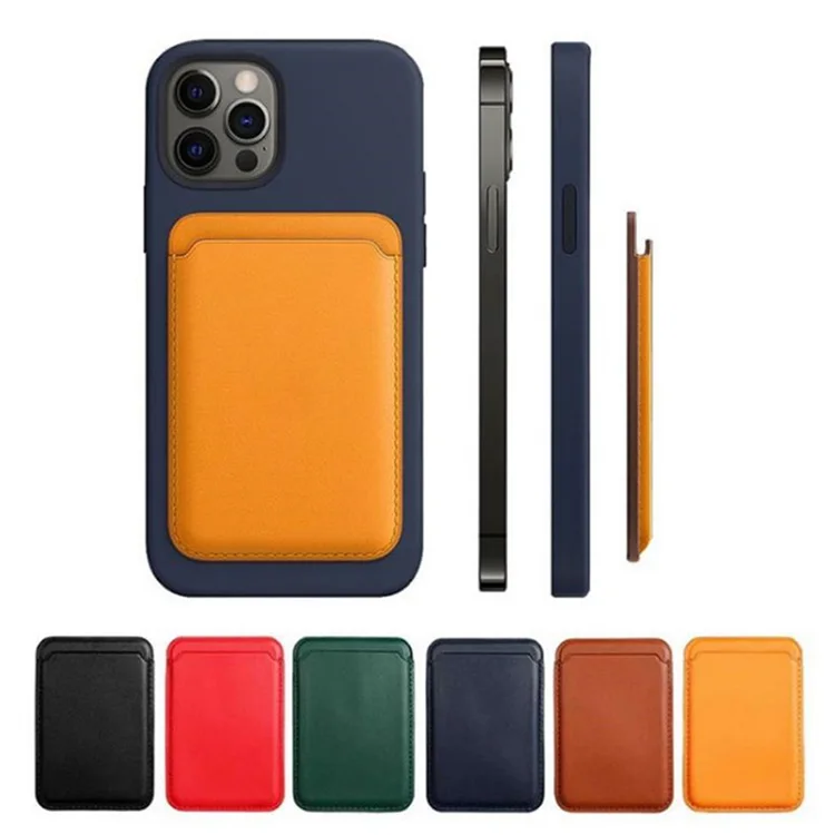 Wholesale Phone Case Mobile Credit Card Holder Magnet Id Card Holders Leather Phone Card Wallet For Cell Phone