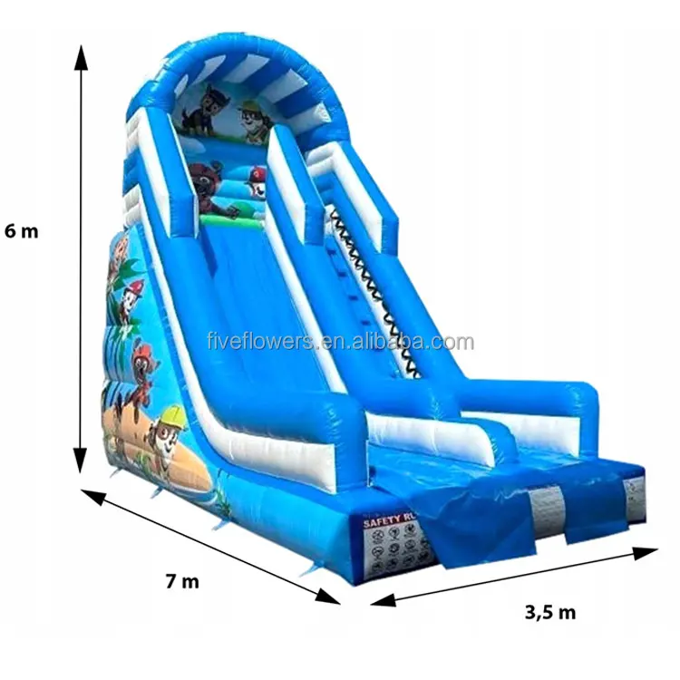 Dmuchana Zjezdzalnia Dmuchance Dmuchaniec Dmuchane Inflatable Tall Dry Slide