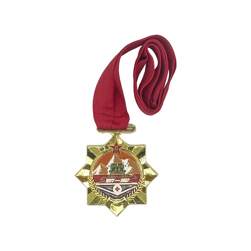 Custom Medals with ribbon 40g gold medal can design your own style