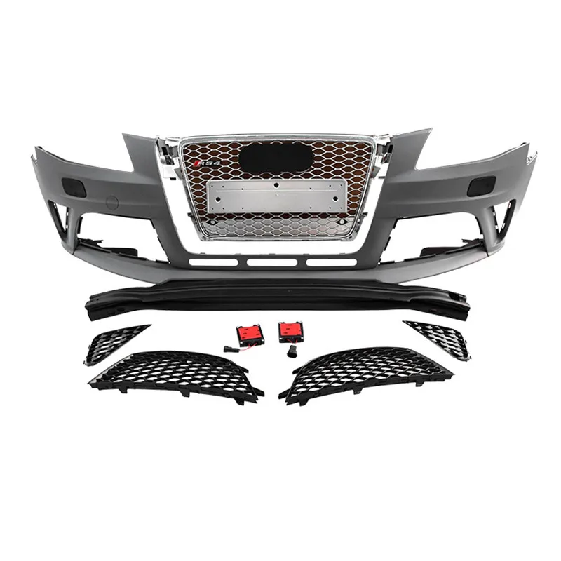 Factory Direct Selling Car Auto Parts Full Body Kits Front Grille Bumper Fog Lamp Case For Audi A4 2009-2012
