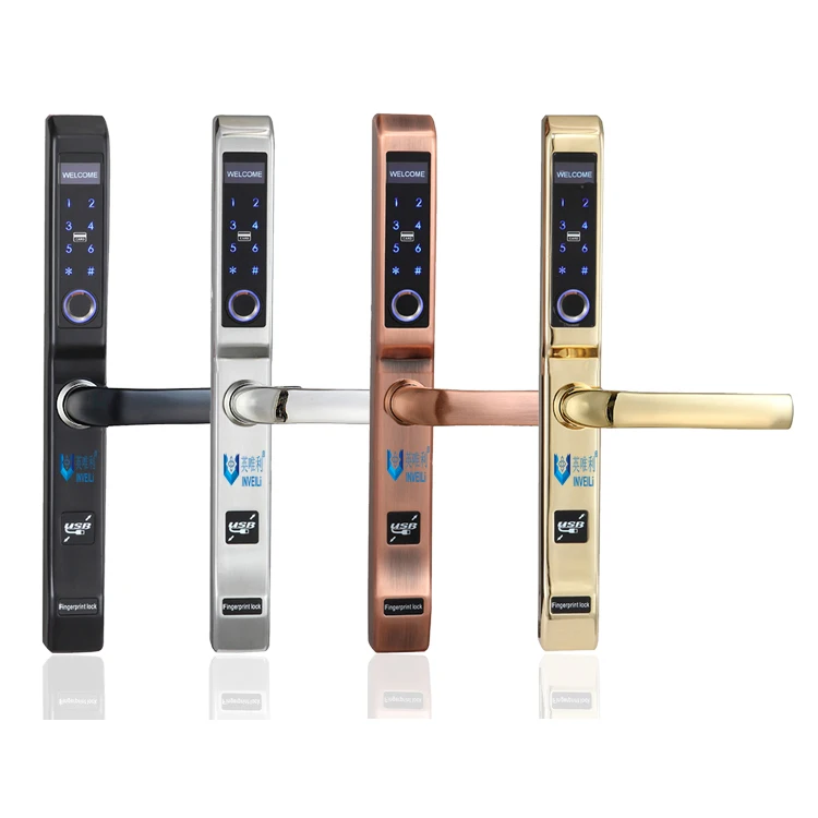 
Hot Selling 304 Stainless Steel Fingerprint waterproof smart lock 
