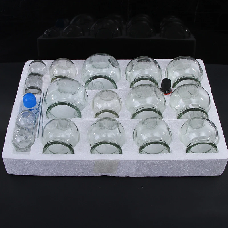 Cheapest Price Cupping Glass/Glass Cup/Cupping Set Disposable Vacuum Treatment