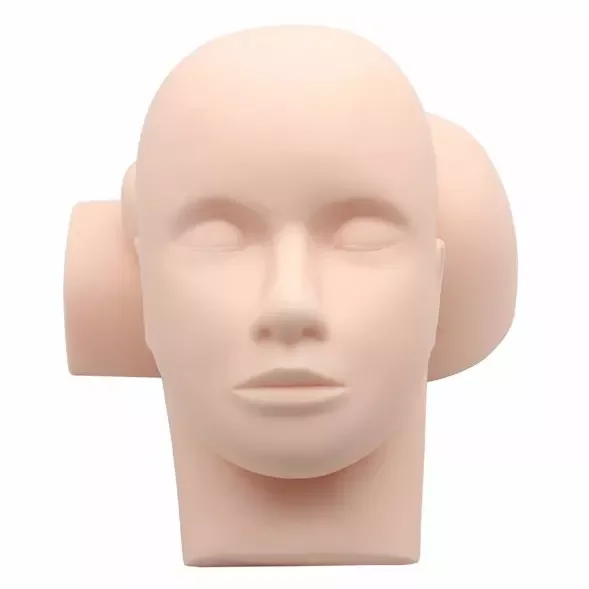 Training Mannequin Flat Head Practice Make Up Eye Lashes Extensions Training Head Manikin Cosmetology Doll Head