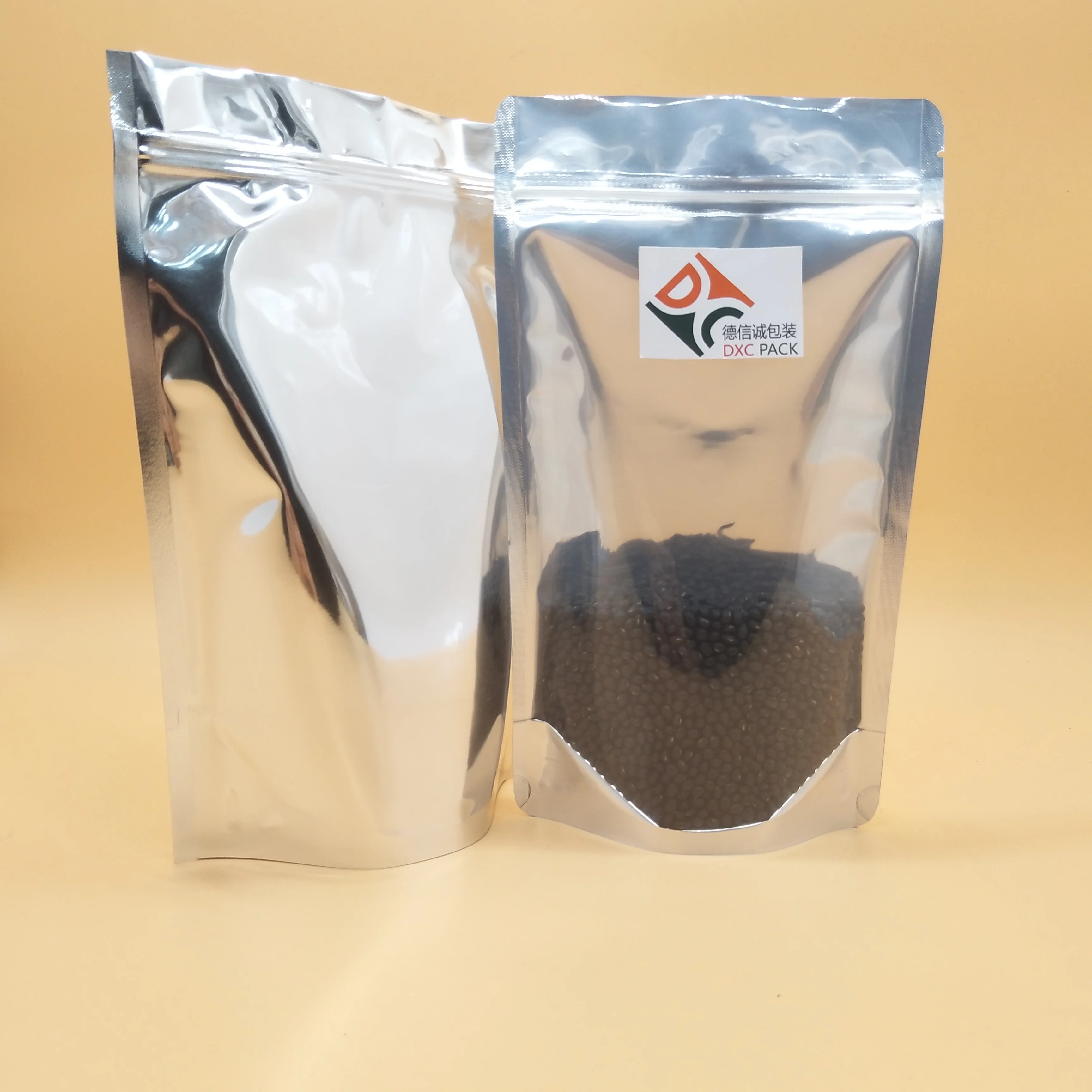 Стоячая фольга кофе чай пластиковый упаковочный пакет