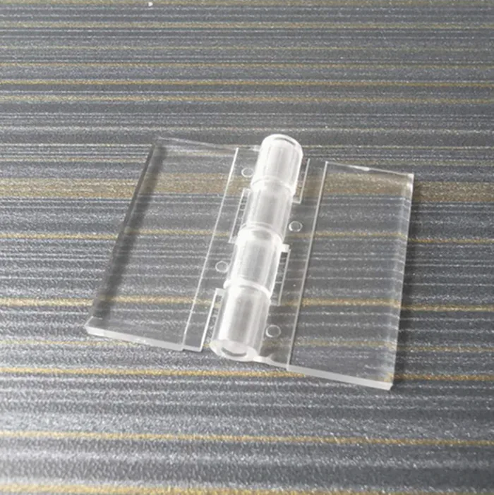 
32x38mm 25x34mm Yiwu clear small acrylic hinges strong plastic cabinet door hinges 