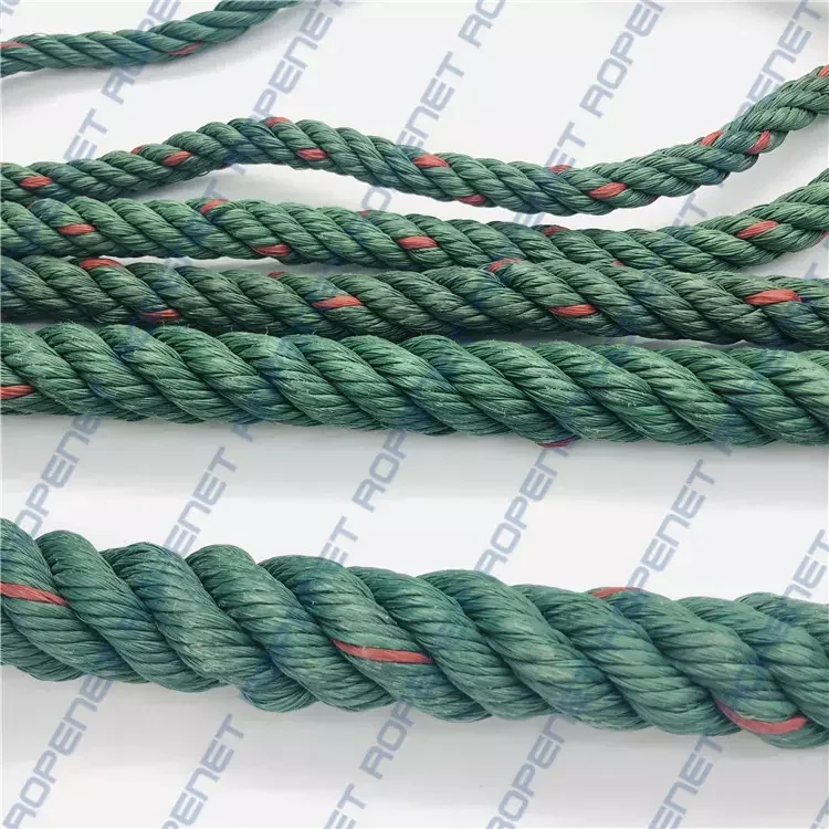 3 Strand Fiber polypropylene Braided Twisted Rope For Marine Superior Strength pp Mooring Rope