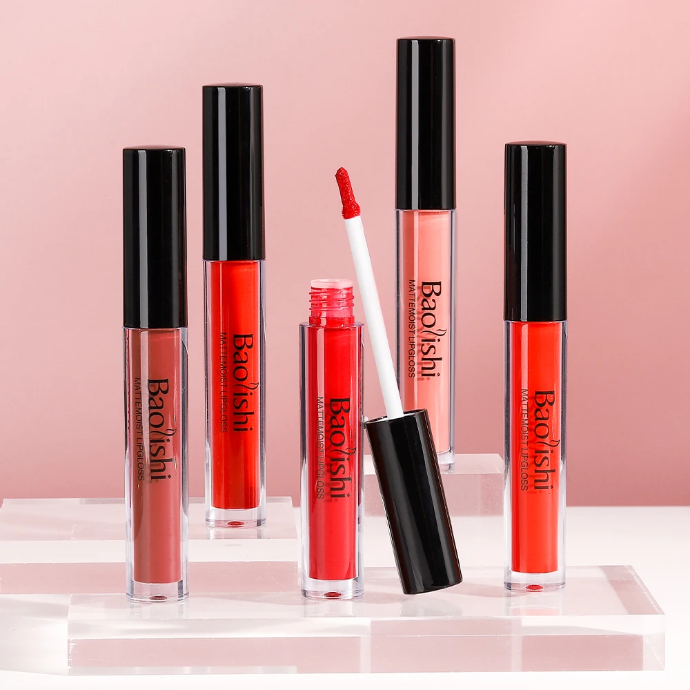 Own Brand without Logo Lip Gloss Matte Nude Lipstick Liquid Low Price Lip Gloss Wholesale Makeup Glossy Air Velvet 10G Vegan