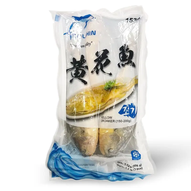 For Supermarket Seafood Cartons Whole Round Frozen  Yellow Croaker Fish