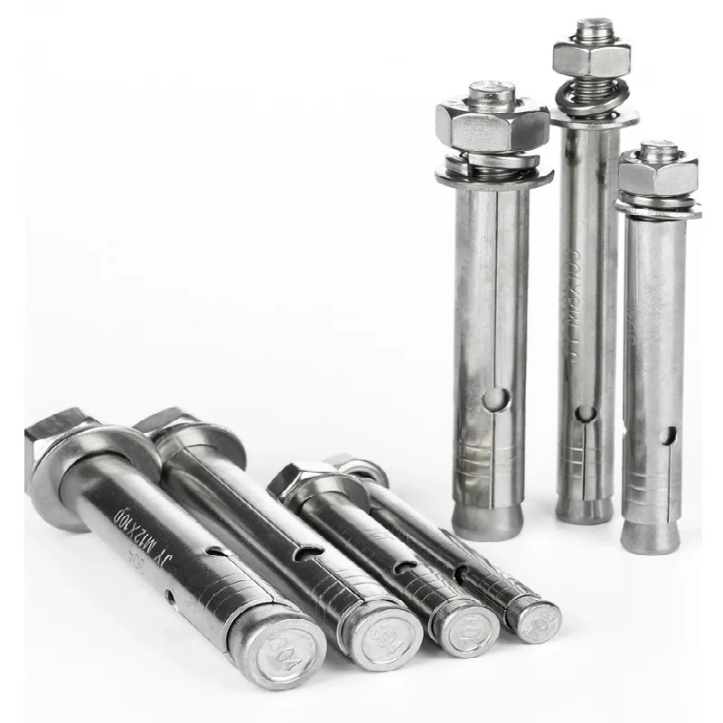 Carbon Steel M6 M8 M10 Elevator Expansion Anchor Bolt 304 316 Stainless Steel Hex Nuts Sleeve Anchor Screws for Masonry Brick