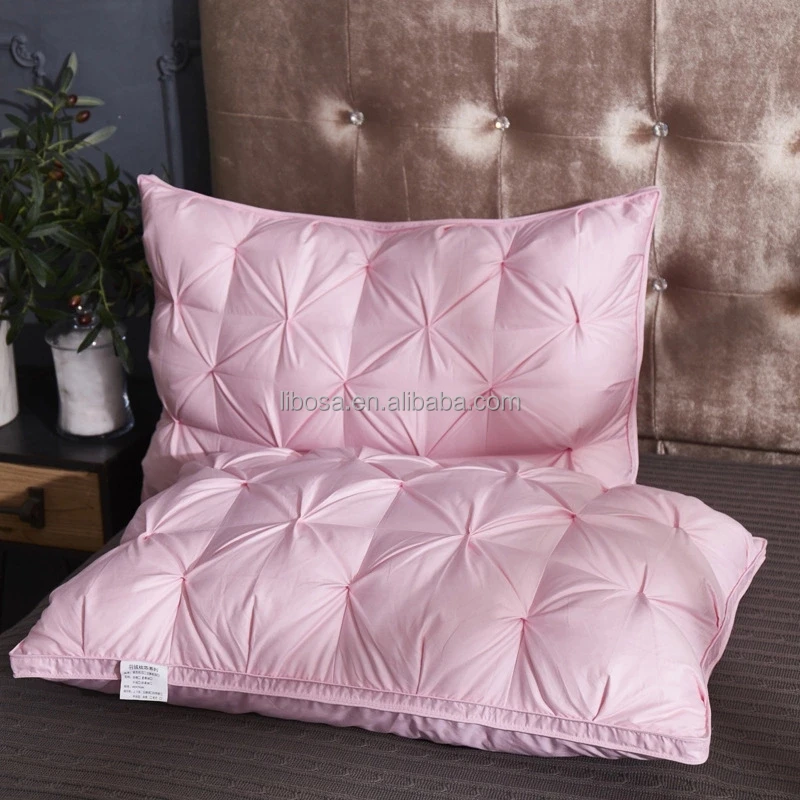 Hotel Pillow White Cotton Pillows Down  Filling For Healthy Sleeping Hotel Pillow