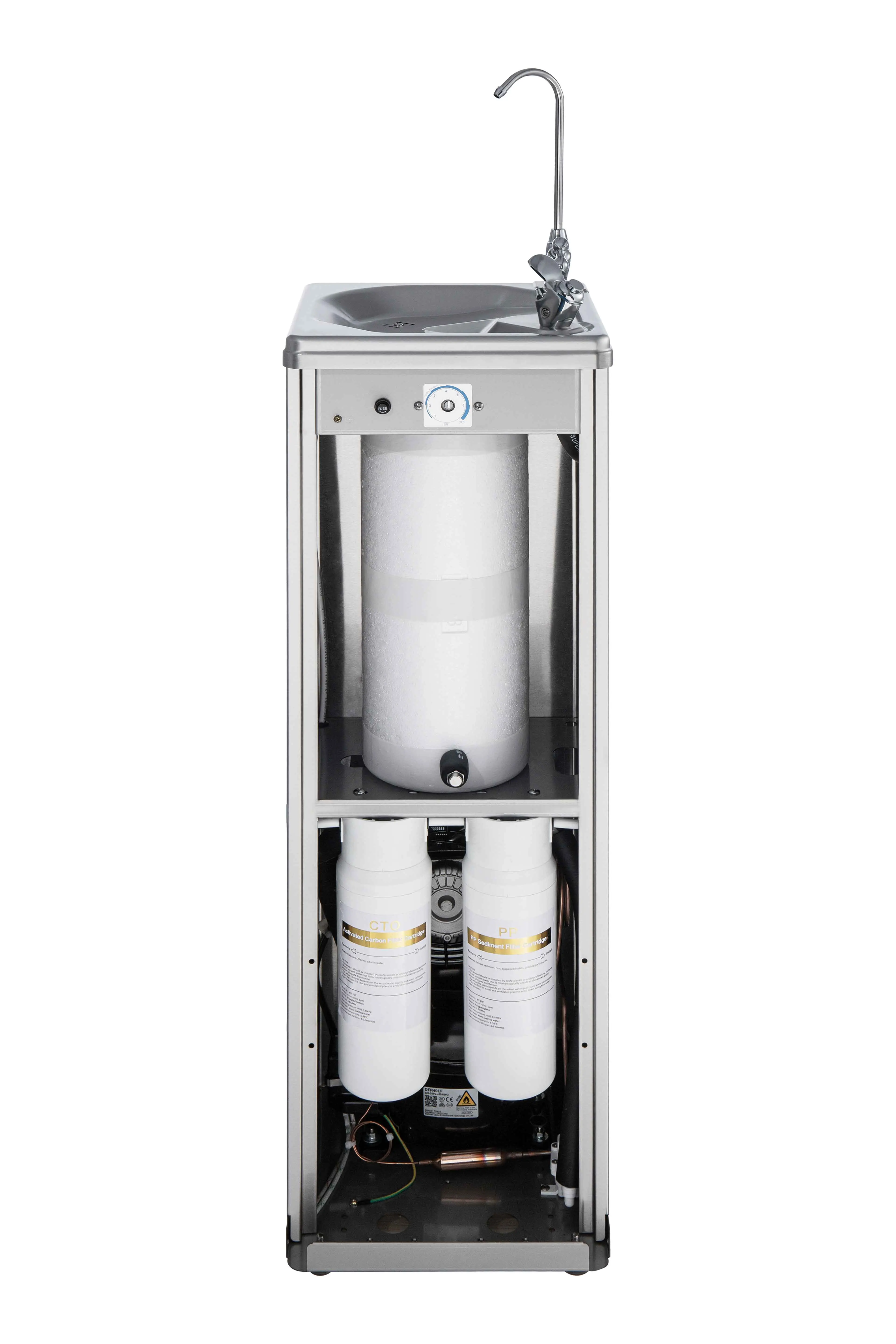 Public Free Stainless Steel Commerical Square Combination Squareline Bubbler Floor Drinking Fountain