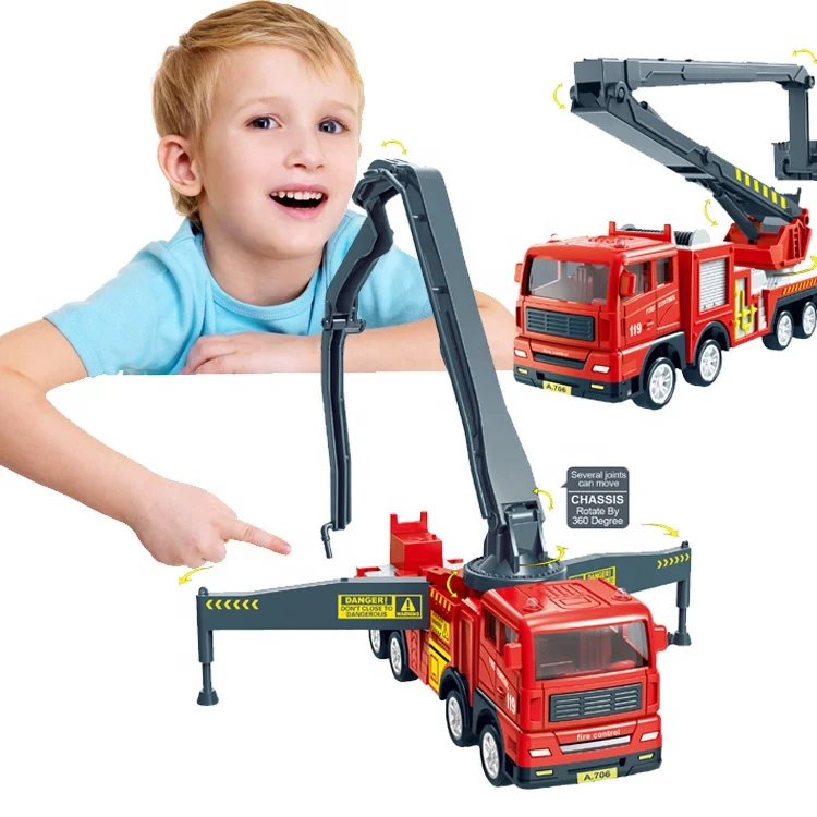 NEW fire truck toy plastic car toys for boy mini friction red fire truck model 2 mixed style simulation model boys gift for kids