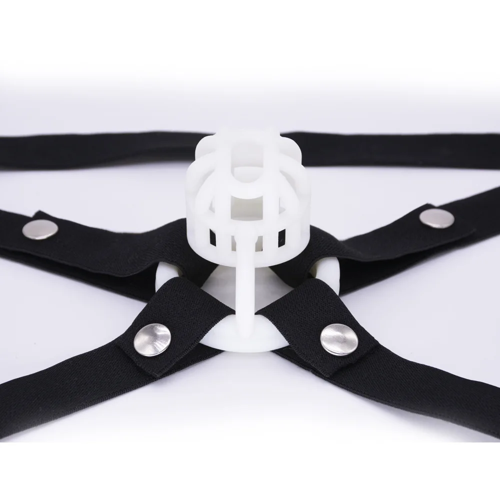 Chastity Lock Assisted Strap for Men Four Way Wide Restraint Strap Chastity Lock CB Lock Retainer Strap Elastic Elastic Rope