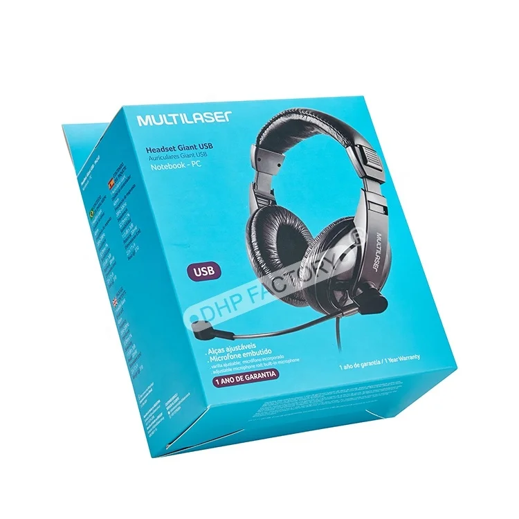 Wholesale Phone Accessories Charger Gift Consumer Electronics Products Art Paper with Hanging Custom USB Cable Packaging Box