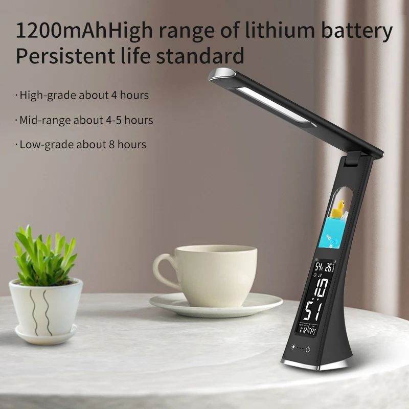 Wholesale Modern 1200 mAh large capacity USB LED Reading Study Table Desk Light Lamp