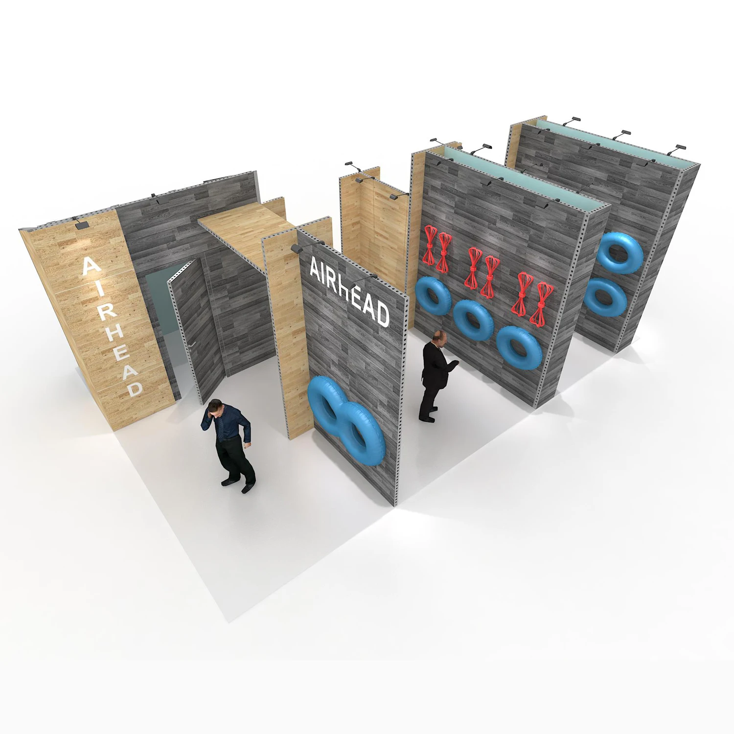 Transformable Modular Contracted Aluminium Extrusion Square Tube Exhibition Tradeshow Displays Stand Booth Design