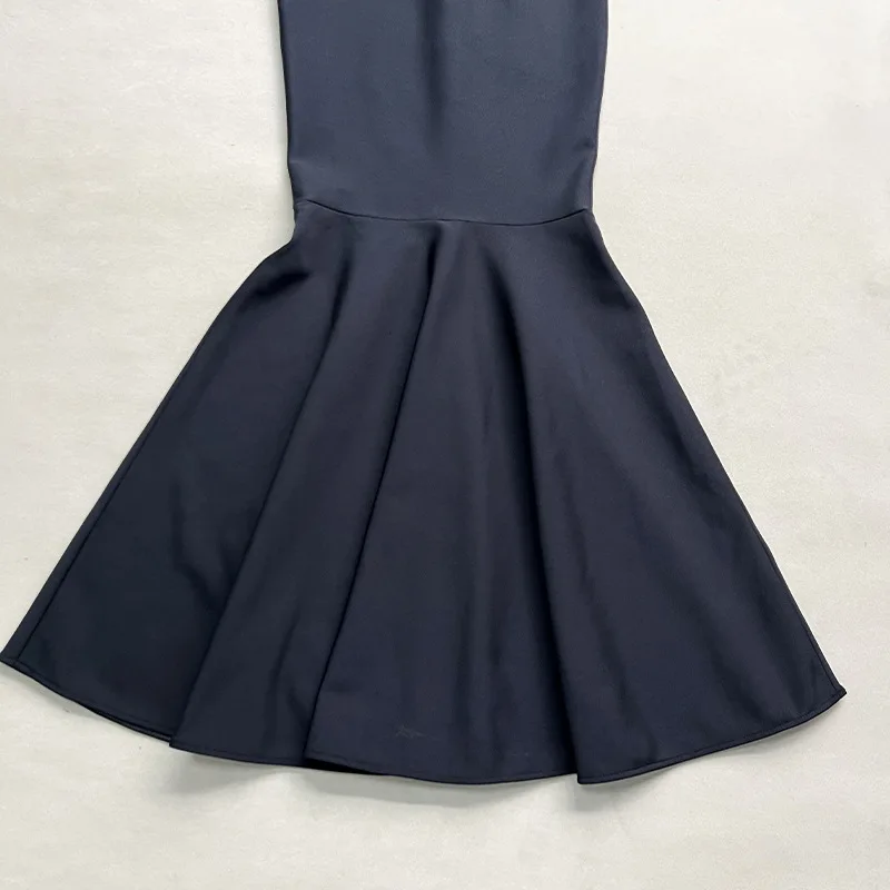 LS2446 High Quality One Shoulder Long Sleeve Luxury Diamond Hosting Stage Performance Sequins Long Bandage Elegant Evening Dress