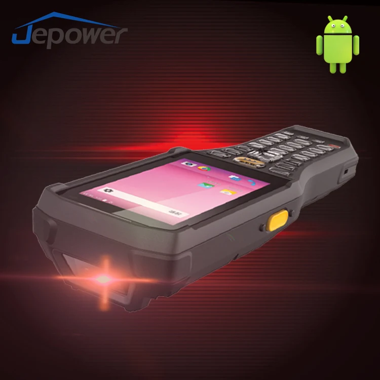 Jepower ручной PDA 1D/2D сканер штрих-кодов склад логистический сборщик данных прочный Pda с батареей 4800 мАч