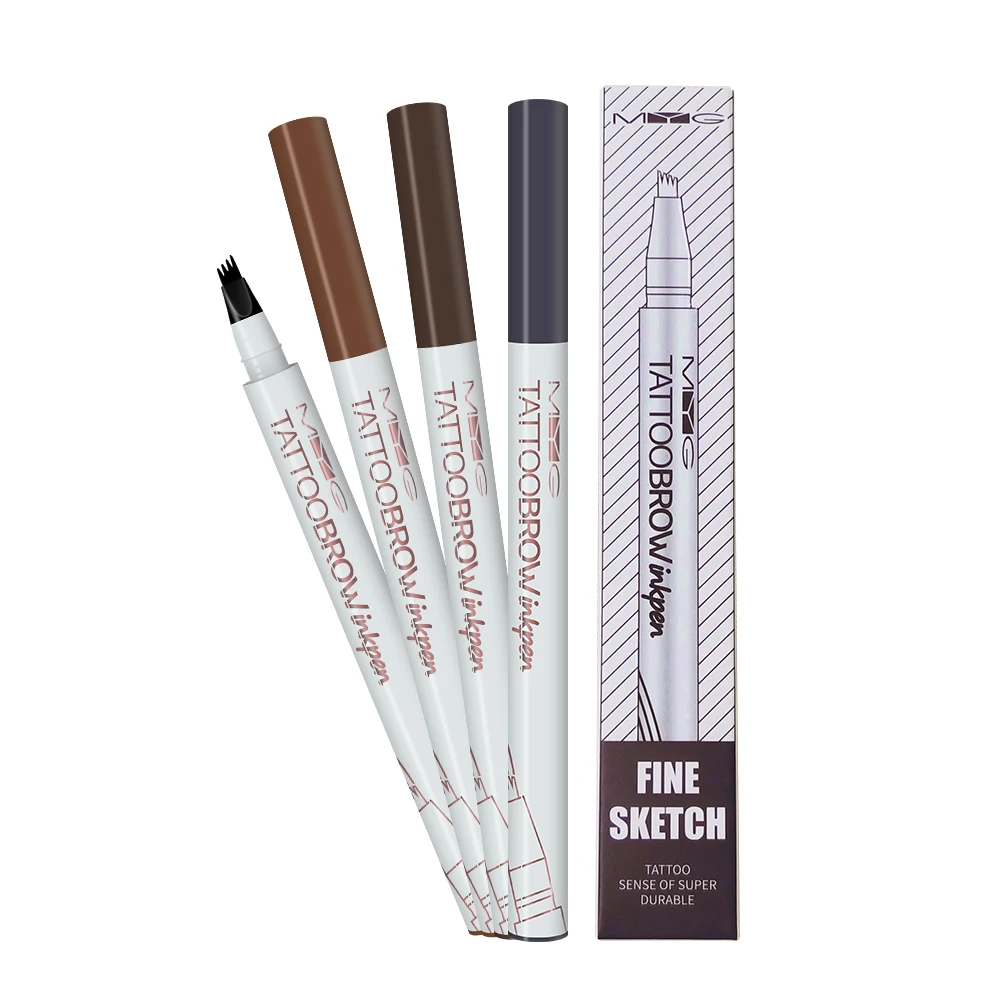 In stock eyebrow pencil eyeliner long lasting 4 forks oem automatic eyebrow gel