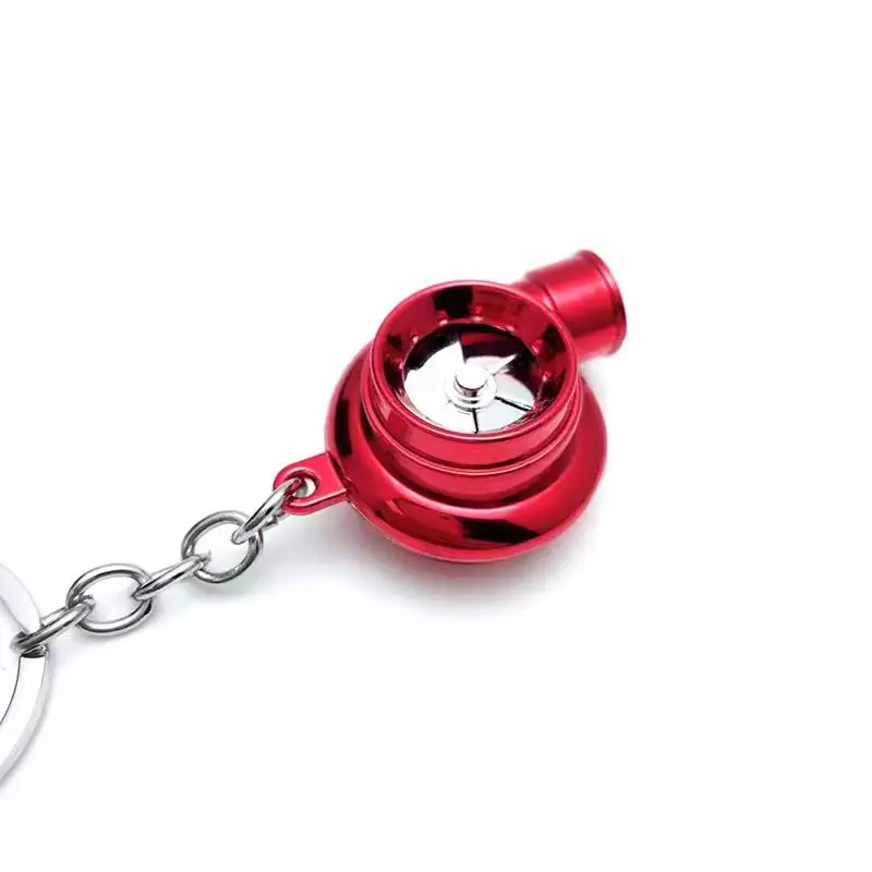 Dickmon Creative Auto Car Parts Keychain Mini Metal Bus Turbo Hub Model Keyring Brake Disc Shock Absorber Shifter Keychains