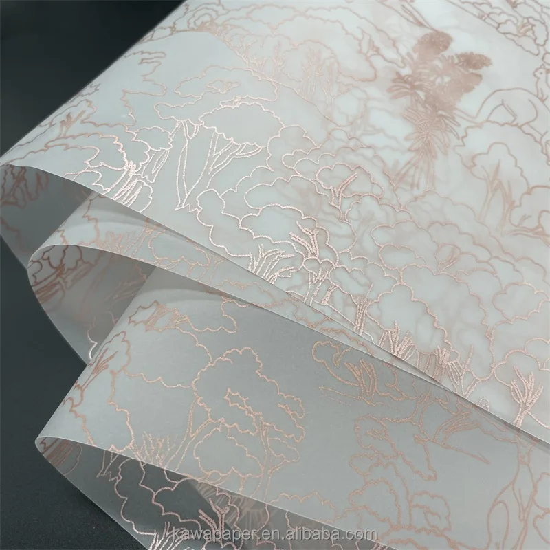 Food Grade Natural Color Silicone Oil Proof Parchment Paper roll For Oven Baking Barbecue Paper