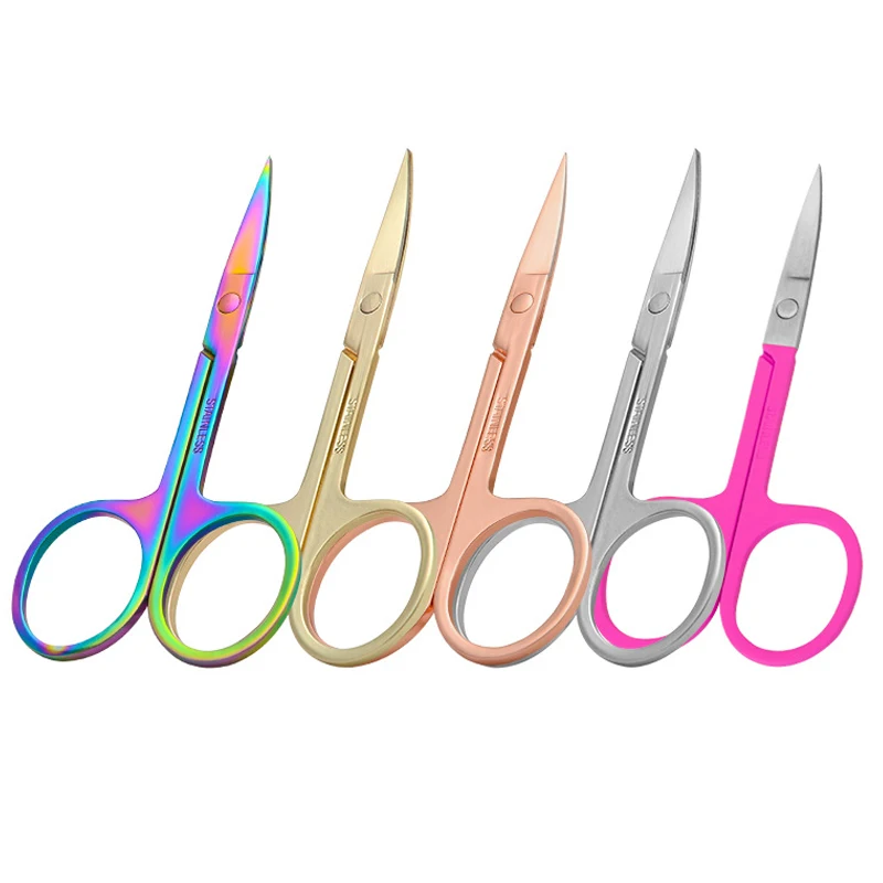 Accept Custom Color  Cutting Eyelash Eyebrow Trimmer Scissor
