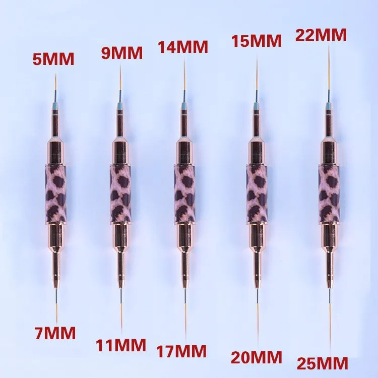 Copper Tube Piece Double Nail Art Liner Pen Painted Shop Personal Pattern Drawing Line Slender Grid
