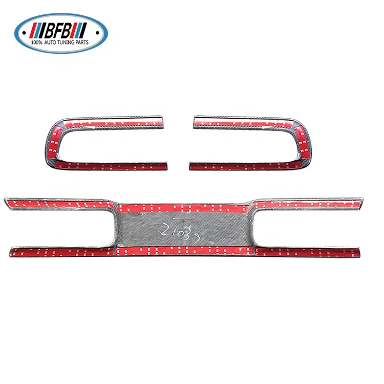 For Dodge Challenger 2015-2021 Rear Lamp Cover Real Dry Forged Carbon Rear Back Tail Light Lamp Cover