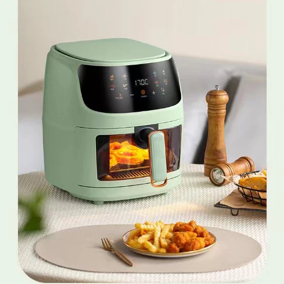 sliver crest 8L air fryer multi-function super-heated electric air fryer digital control oil free air frier with viewing window