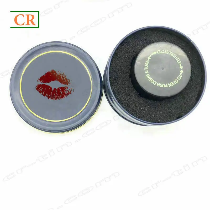 
Round Tin Metal Boxes For Concentrate Glass Jar Packaging With Foam Insert 