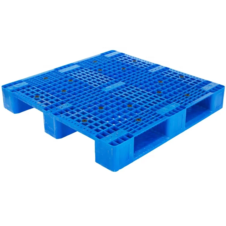 wholesale Pallet Prices 1100*1100*155mm heavy duty Single Face steel reinforced hdpe china Euro Plastic pallet for sale