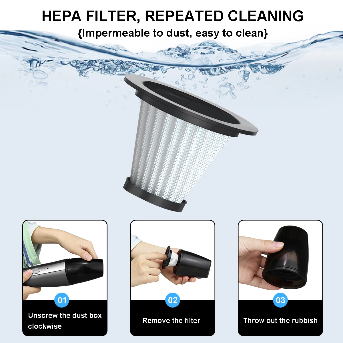 Popular Handheld Car Vacuum Cleaner Cordless With 120W High Power USB Charging Portable Mini