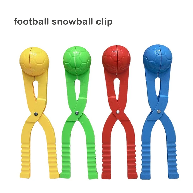 Outdoor Sports Snow Sand Mold Toys Winter Football Snowball kit Thrower Maker Clip for Kids