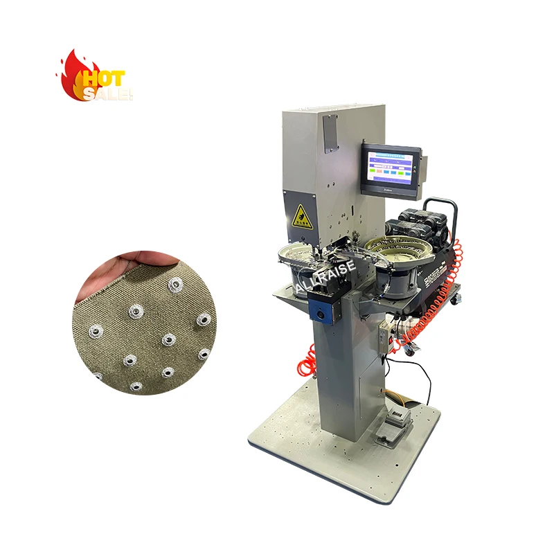 Automatic Multiple Functions Snap Button Machine Rivet Button Fixing Hole Sewing Eyelet Punching Machine