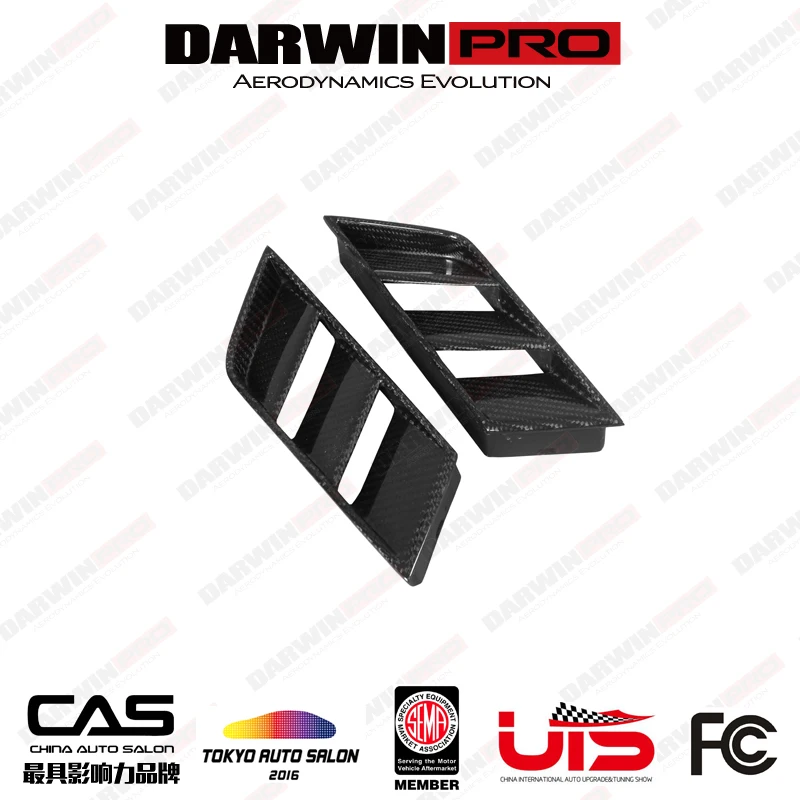 DarwinPRO OEM Style Carbon Fiber Rear Diffuser Sider Vents ForNissan GTR EBA R35