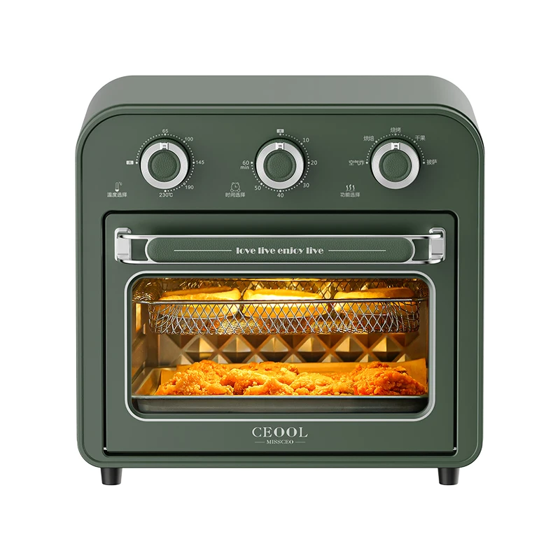 Hot Air Dryer Mechanical Timer Control Air Fryer Big Capacity 15L Oil Free Air Fryer Oven