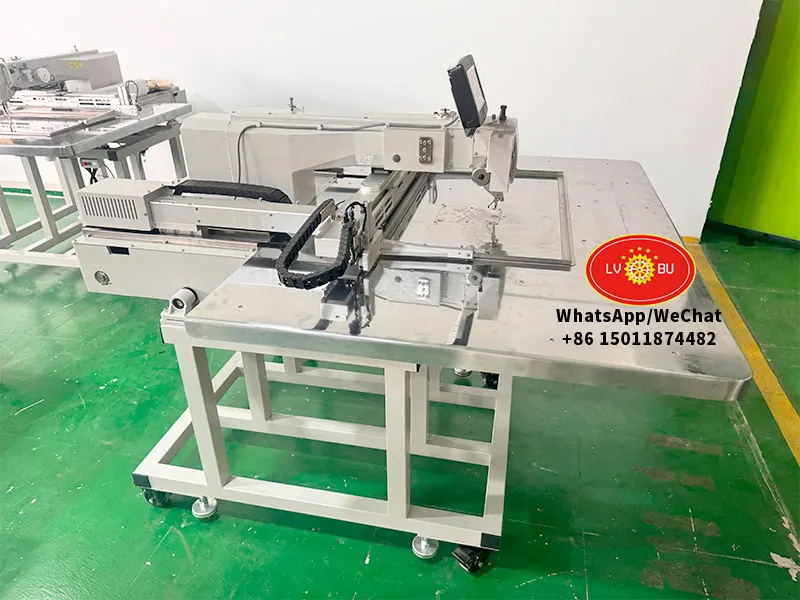 LVBU-6040G computer sewing machine is used for the automatic sewing handle of the bag non-woven fabric machine