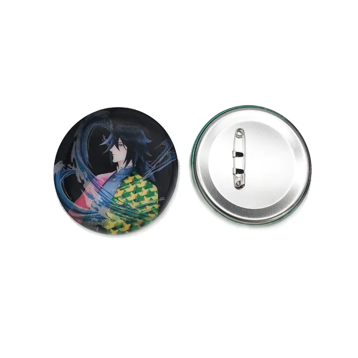 Custom 3d pins 58mm lenticular anime badge lenticular button 3d badge