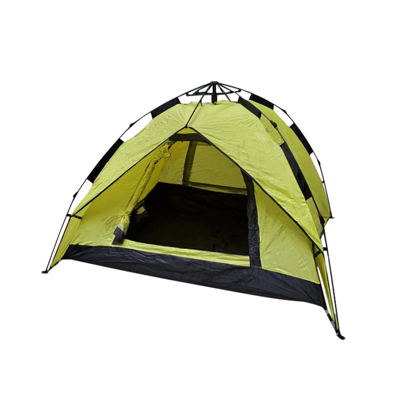 Outdoor tourism hydraulic double-layer automatic tent dual purpose camping tent 3-4 person multi person tent