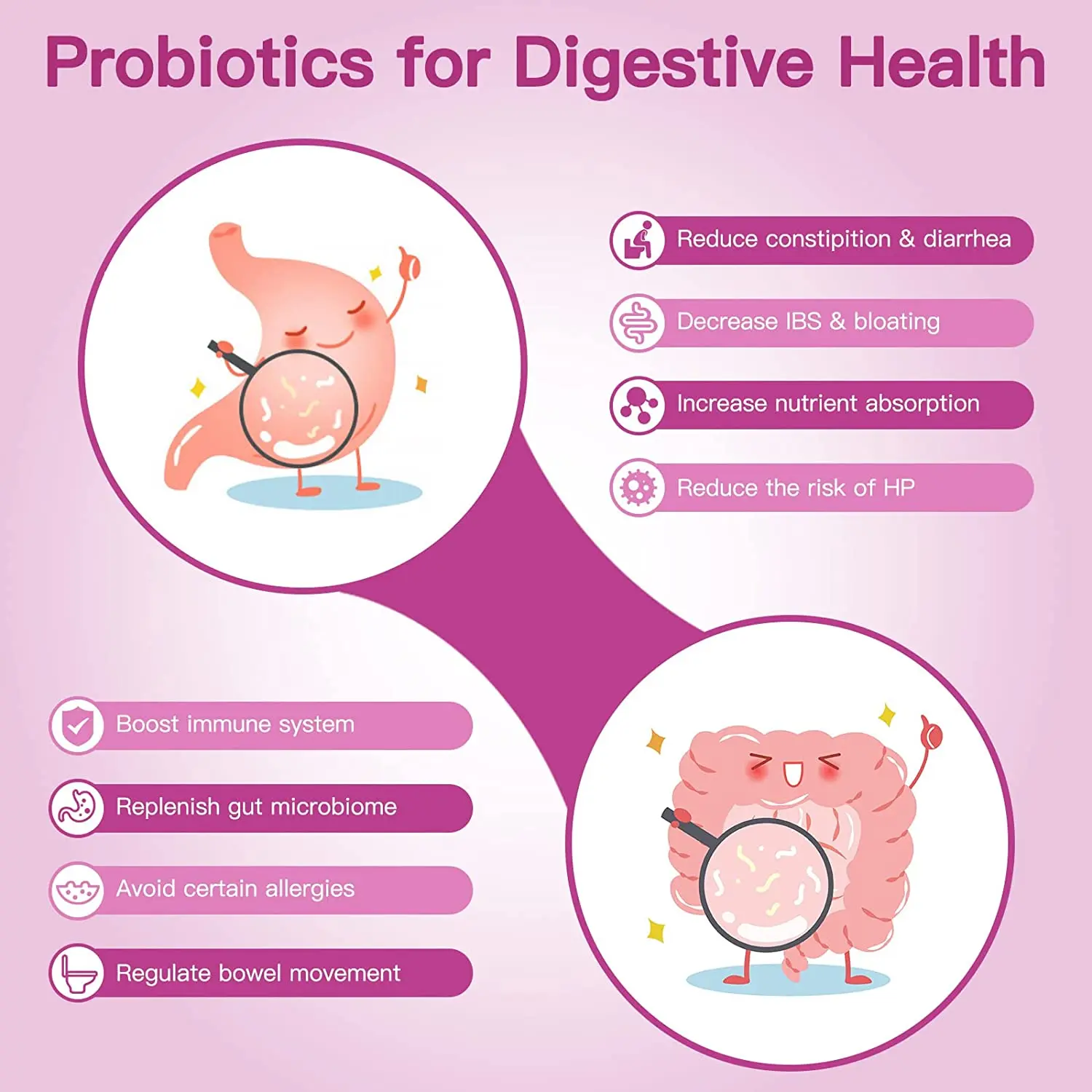Probiotics for Women, Men and Kids, Prebiotics And Probiotics Sachets Powder For Digestive And Immune Gut Health