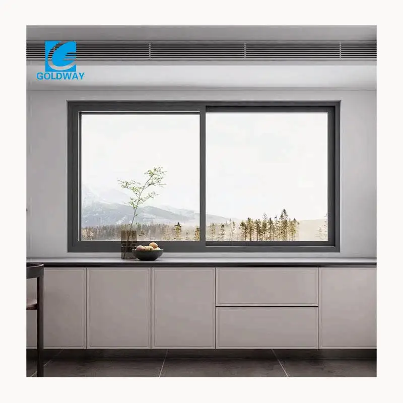 Bi-folding Corner Window Reflective Glass Water Proof Aluminum Sliding Windows And Doors