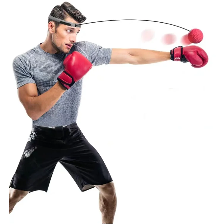 Регулируемое тренировочное оборудование, повязка на голову, боксерский мяч для тренировки реакции и реакции