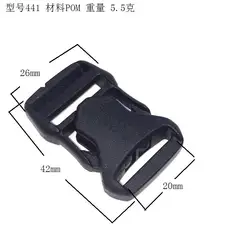 School Bag Accessories Parts Adjustable POM Plastic Quick Side Release Backpack Buckle Clip