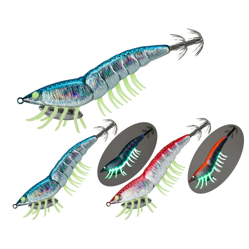 New 115mm 21g Shrimp Fishing Lure For Fishing Squid Jig Cuttlefish Wobbler Leurre Octopus Calamar Shrimp Lure