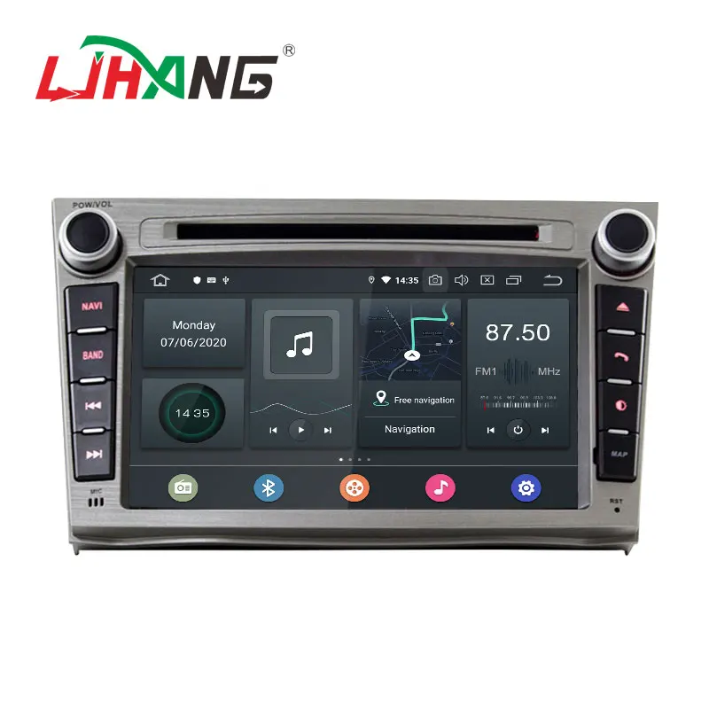 Автомобильный мультимедийный плеер LJHANG PX5 Android 13 4 + 64 г для SUBARU OUTBACK 2008-2013 GPS стерео DVD-плеер 2 Din радио