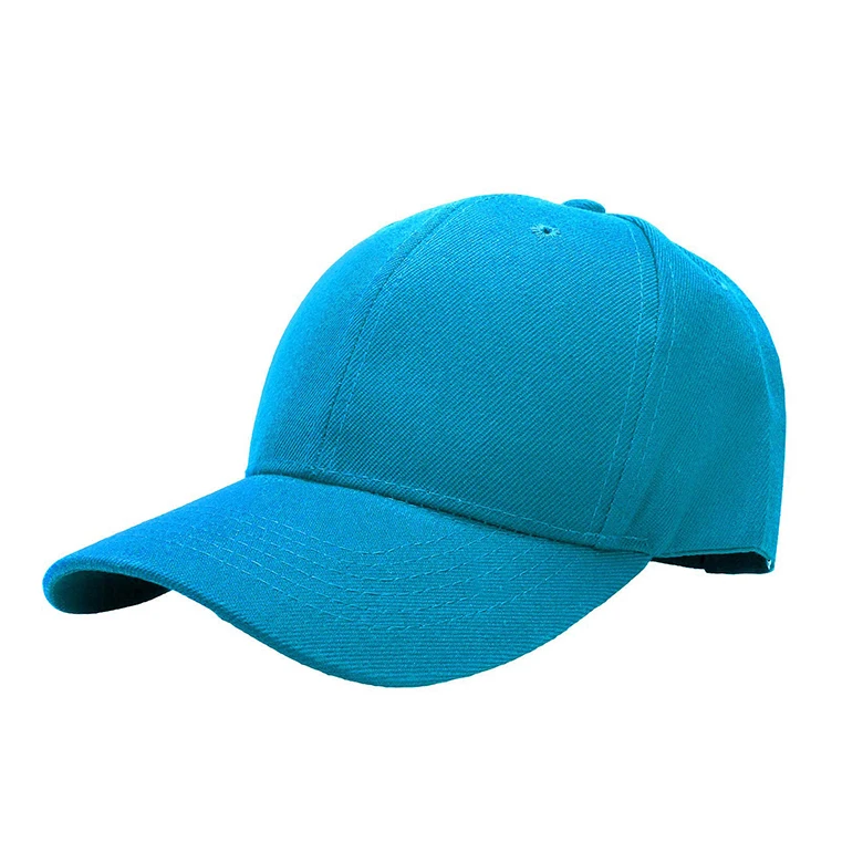 High Quality Outdoor Adjustable Personalised Turquoise Light Weight Baseball Caps With Customize Logo